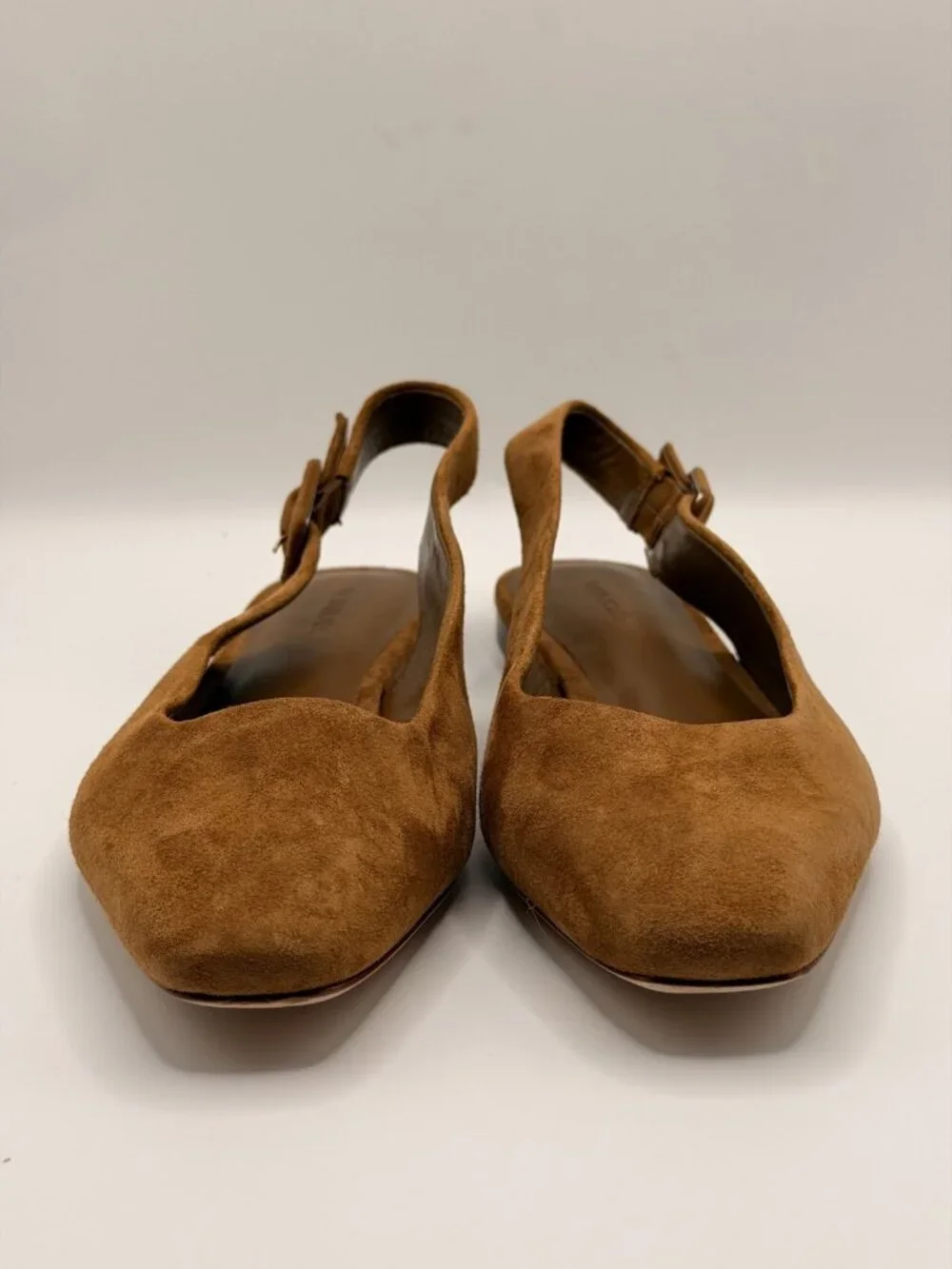 Vince Women’s Vida Brown Suede Slingback Flat Sz 7.5 M